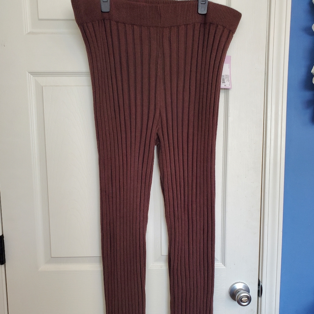 Sweater Knit Flare Pants - Picture 1 of 6